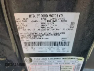 2010 Ford F-150 XL with VIN 1FTFW1EV9AFA31023, listed as a Copart auction lot 65806495 with 192,985 mi miles and Clean title. Bid and sale history available at DreamBid. Image 12.