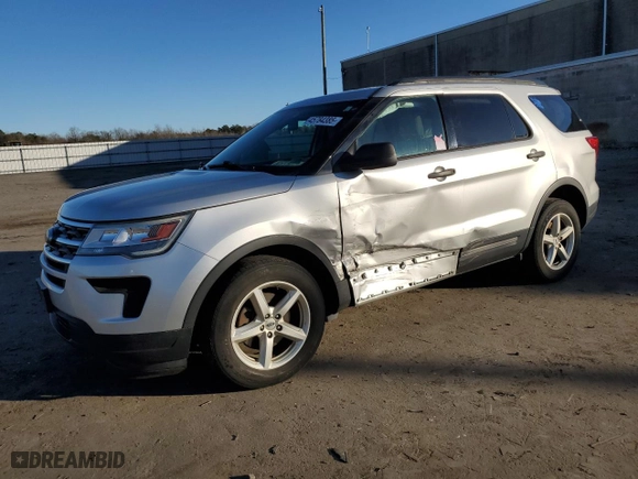 2018 Ford Explorer with VIN 1FM5K8B86JGC31569, listed as a Copart auction lot 45784385 with 147,585 mi miles and Salvage Title. Bid and sale history available at carsss.com. Image 1.