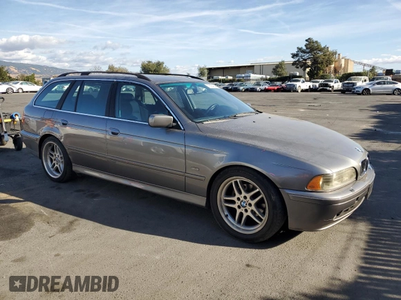 2002 BMW 5 Series 525iAT with VIN WBADS434X2GE10428, listed as a Copart auction lot 78684644 with 183,737 mi miles and Salvage Title. Bid and sale history available at carsss.com. Image 4.