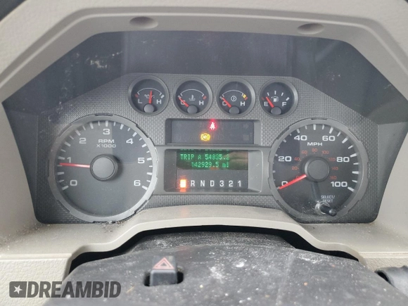 2010 Ford F-250 with VIN 1FTNF2A55AEA02289, listed as a Copart auction lot 49126995 with 142,929 mi miles and Salvage title. Bid and sale history available at DreamBid. Image 9.