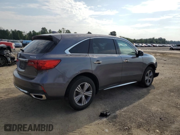 2019 Acura MDX with VIN 5J8YD3H35KL013093, listed as a Copart auction lot 59222654 with 61,311 mi miles and Salvage Title. Bid and sale history available at carsss.com. Image 3.