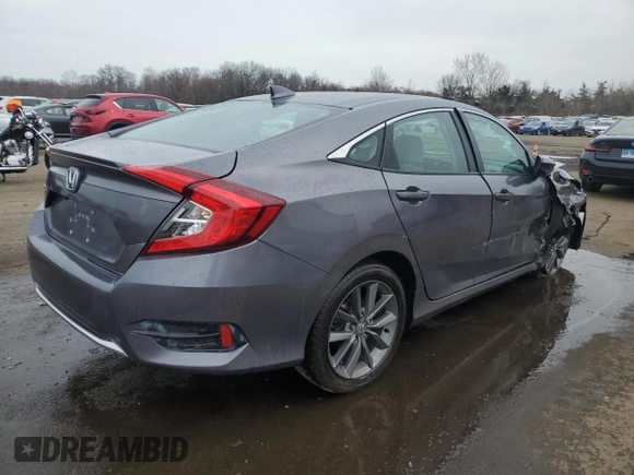 2019 Honda Civic EX z VIN 19XFC1F34KE216999, wystawiony jako Copart lot #51427335 z przebiegiem 9 502 mil mil oraz Szkoda całkowita • Salvage title. Historia ofert i sprzedaży dostępna na DreamBid. Obrazek 3.
