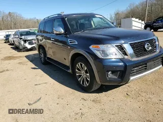 2018 Nissan Armada Platinum with VIN JN8AY2ND9JX001648, listed as a Copart auction lot 89330445 with 127,304 mi miles and Salvage Title. Bid and sale history available at carsss.com. Image 12.