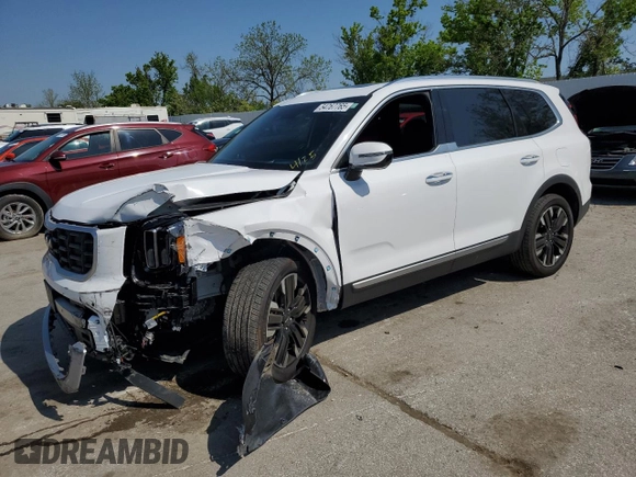 2023 Kia Telluride SX X-Line with VIN 5XYP5DGC1PG341113, listed as a Copart auction lot 54767765 with 8,774 mi miles and Salvage title. Bid and sale history available at DreamBid. Image 1.