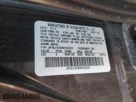 2017 Nissan Rogue Sport SL with VIN JN1BJ1CR3HW102233, listed as a Copart auction lot 49486785 with Not Provided miles and Salvage Title. Bid and sale history available at carsss.com. Image 14.