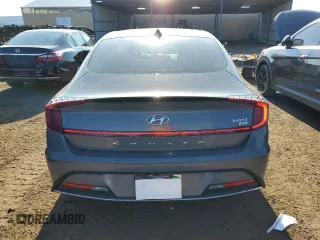 2023 Hyundai Sonata Hybrid Blue with VIN KMHL24JJ4PA057095, listed as a Copart auction lot 60839993 with 2,525 mi miles. Bid and sale history available at carsss.com. Image 6.