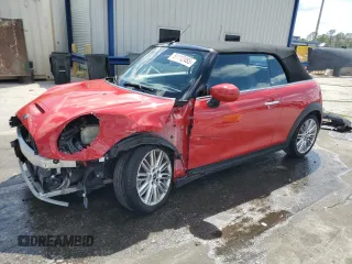 2024 MINI Convertible Cooper S with VIN WMW43DL09R3S05983, listed as a Copart auction lot 51112485 with 22,698 mi miles and Salvage Title. Bid and sale history available at carsss.com. Image 1.