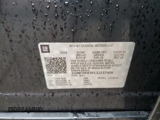 2022 Chevrolet Traverse High Country with VIN 1GNEVKKW1JJ237409, listed as a Copart auction lot 81623993 with 51,556 mi miles and Salvage Title. Bid and sale history available at carsss.com. Image 13.