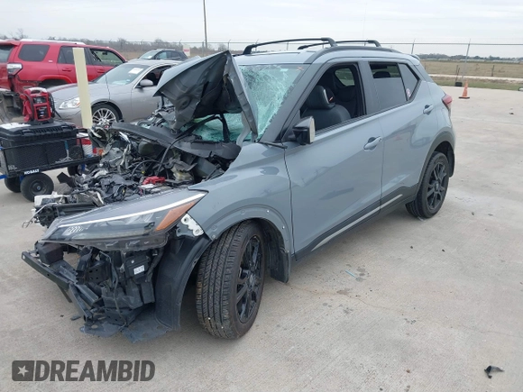 2021 Nissan Kicks SR with VIN 3N1CP5DV8ML518302, listed as a IAAI auction lot 41264904 with Not Provided miles and . Bid and sale history available at DreamBid. Image 17.