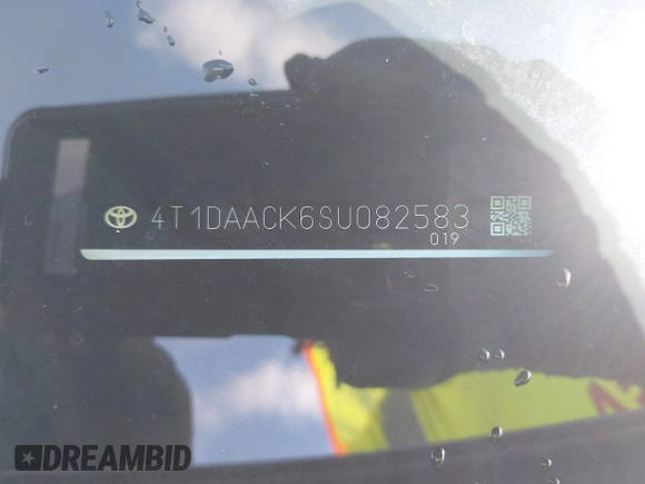 2025 Toyota Camry LE with VIN 4T1DAACK6SU082583, listed as a IAAI auction lot 42233444 with 18,935 mi miles and . Bid and sale history available at DreamBid. Image 9.