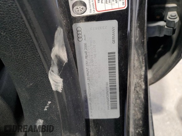 2015 Audi A7 Premium Plus with VIN WAUWGAFC5FN003188, listed as a Copart auction lot 41767895 with 198,639 mi miles and Salvage title. Bid and sale history available at DreamBid. Image 13.