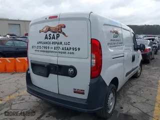 2017 Ram ProMaster City Cargo Van Tradesman with VIN ZFBERFAB7H6E80597, listed as a IAAI auction lot 41730070 with 244,662 mi miles. Bid and sale history available at carsss.com. Image 4.