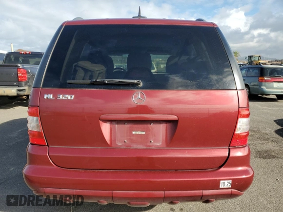 2003 Mercedes-Benz M-Class 3.2L with VIN 4JGAB54E53A384384, listed as a Copart auction lot 45341965 with 197,171 mi miles and Salvage Title. Bid and sale history available at carsss.com. Image 6.