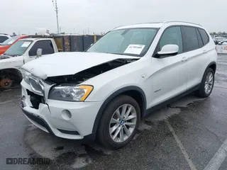 2013 BMW X3 xDrive28i with VIN 5UXWX9C52D0A16547, listed as a IAAI auction lot 41799109 with 118,201 mi miles. Bid and sale history available at carsss.com. Image 2.