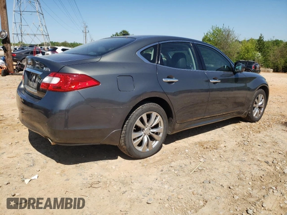 2011 Infiniti M37 with VIN JN1BY1AR5BM376938, listed as a Copart auction lot 52233545 with 193,490 mi miles and Salvage Title. Bid and sale history available at carsss.com. Image 3.
