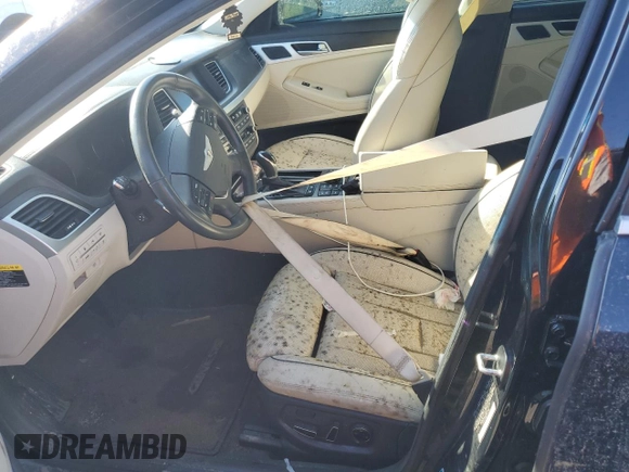 2016 Hyundai Genesis 3.8L with VIN KMHGN4JE9GU121528, listed as a Copart auction lot 73956134 with 0 mi miles and Non Repairable. Bid and sale history available at carsss.com. Image 7.