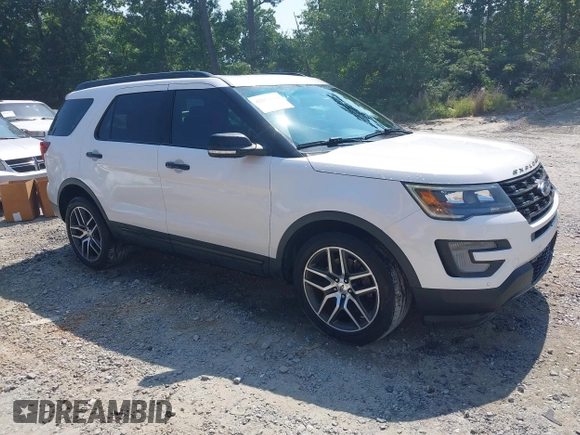 2017 Ford Explorer Sport z VIN 1FM5K8GT6HGB49395, wystawiony jako IAAI lot #42576336 z przebiegiem 88 314 mil mil oraz . Historia ofert i sprzedaży dostępna na DreamBid. Obrazek 1.