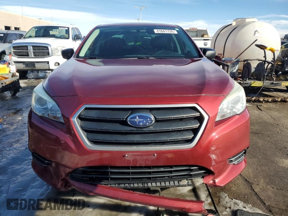 2016 Subaru Legacy 2.5i with VIN 4S3BNBA60G3044839, listed as a Copart auction lot 41841735 with 51,244 mi miles and Salvage Title. Bid and sale history available at carsss.com. Image 5.
