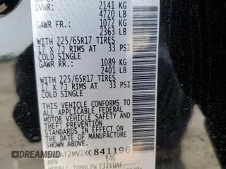2019 Nissan Rogue SL with VIN 5N1AT2MV2KC841196, listed as a Copart auction lot 54539815 with 70,812 mi miles and Salvage Title. Bid and sale history available at carsss.com. Image 13.