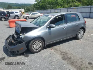 2012 Volkswagen Golf w/Conv & Sunroof with VIN WVWDB7AJ6CW277247, listed as a Copart auction lot 64195505 with Not provided miles and Salvage title. Bid and sale history available at DreamBid. Image 1.