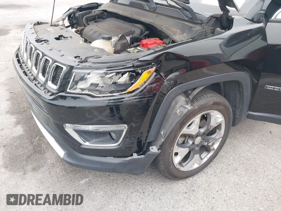 2019 Jeep Compass Limited with VIN 3C4NJDCB4KT594525, listed as a IAAI auction lot 42472846 with 84,815 mi miles and . Bid and sale history available at DreamBid. Image 17.