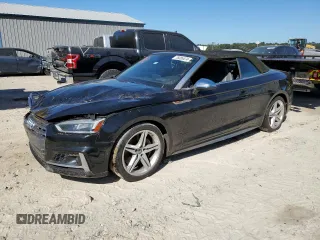 2018 Audi S5 Prestige z VIN WAU24GF55JN003230, wystawiony jako Copart lot #76085474 z przebiegiem 58 620 mil mil oraz Szkoda całkowita • Salvage title. Historia ofert i sprzedaży dostępna na DreamBid. Obrazek 1.