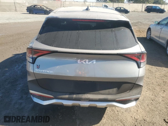 2025 Kia Sportage EX with VIN KNDPV3DFXS7327712, listed as a Copart auction lot 77497044 with 26 mi miles and Salvage Title. Bid and sale history available at carsss.com. Image 6.