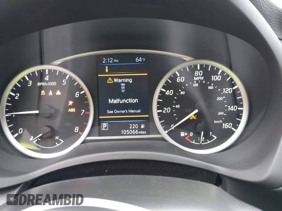 2019 Nissan Sentra SV z VIN 3N1AB7AP6KY416200, wystawiony jako IAAI lot #42264667 z przebiegiem 105 066 mil mil oraz . Historia ofert i sprzedaży dostępna na DreamBid. Obrazek 7.