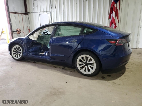 2023 Tesla Model 3 with VIN 5YJ3E1EA3PF439050, listed as a Copart auction lot 49490165 with 44,533 mi miles and Salvage Title. Bid and sale history available at carsss.com. Image 2.
