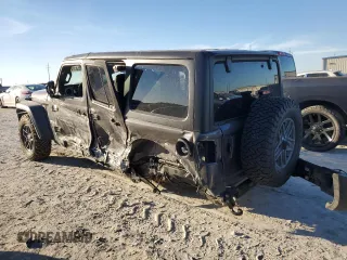 2024 Jeep Wrangler Sport S with VIN 1C4PJXDG9RW204575, listed as a Copart auction lot 46354145 with 29,874 mi miles and Salvage title. Bid and sale history available at DreamBid. Image 2.