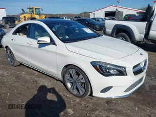 2018 Mercedes-Benz CLA with VIN WDDSJ4EB9JN556115, listed as a IAAI auction lot 41586069 with 83,386 mi miles. Bid and sale history available at carsss.com. Image 1.