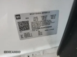 2021 GMC Acadia SLT with VIN 1GKKNMLS1MZ234345, listed as a Copart auction lot 50780855 with 42,687 mi miles and Salvage title. Bid and sale history available at DreamBid. Image 14.
