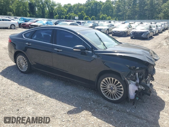2016 Ford Fusion Titanium with VIN 3FA6P0K91GR118916, listed as a Copart auction lot 55839735 with 83,553 mi miles and Salvage title. Bid and sale history available at DreamBid. Image 4.
