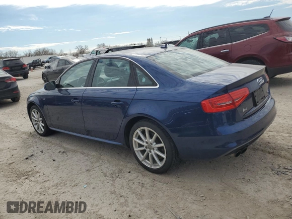 2015 Audi A4 Premium Plus with VIN WAUFFAFL9FN010549, listed as a Copart auction lot 50623025 with 183,602 mi miles and Salvage Title. Bid and sale history available at carsss.com. Image 2.