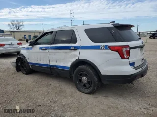 2019 Ford Police Interceptor Utility with VIN 1FM5K8AR3KGA30157, listed as a Copart auction lot 46804875 with 0 mi miles and Salvage Title. Bid and sale history available at carsss.com. Image 2.