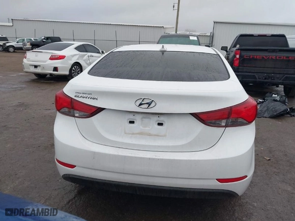 2016 Hyundai Elantra SE with VIN 5NPDH4AE9GH685916, listed as a IAAI auction lot 41551226 with 106,919 mi miles. Bid and sale history available at carsss.com. Image 16.