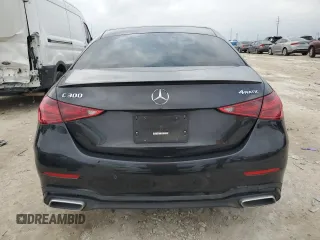 2023 Mercedes-Benz C 300 with VIN W1KAF4HBXPR108122, listed as a Copart auction lot 47091105 with 5,591 mi miles and Salvage Title. Bid and sale history available at DreamBid. Image 6.