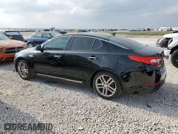 2013 Kia Optima SX with VIN 5XXGR4A64DG198973, listed as a Copart auction lot 51208055 with 128,526 mi miles and Salvage Title. Bid and sale history available at carsss.com. Image 2.