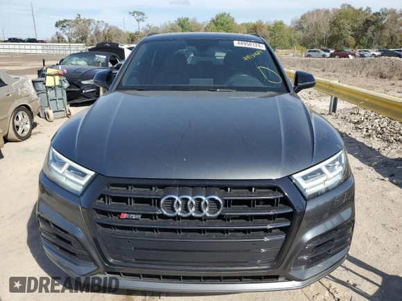 2020 Audi SQ5 Premium Plus with VIN WA1B4AFY5L2119830, listed as a Copart auction lot 44950124 with 25,527 mi miles and . Bid and sale history available at DreamBid. Image 5.