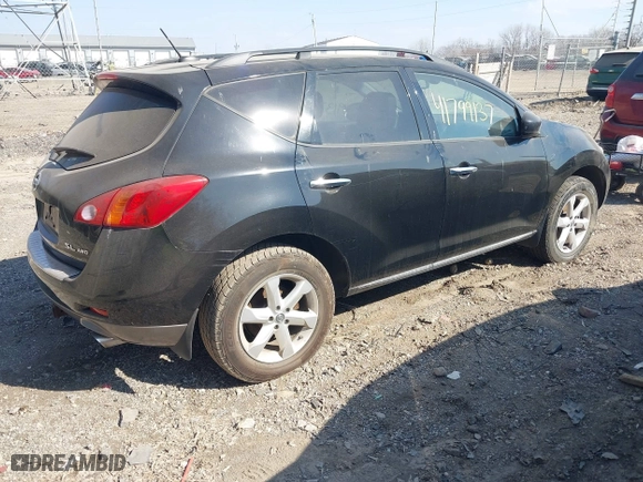 2010 Nissan Murano SL with VIN JN8AZ1MW5AW129787, listed as a IAAI auction lot 41799137 with 196,302 mi miles. Bid and sale history available at carsss.com. Image 4.