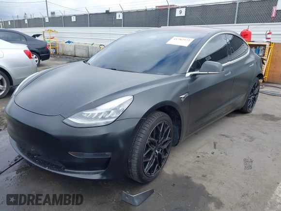 2018 Tesla Model 3 Long Range Battery with VIN 5YJ3E1EA7JF012249, listed as a IAAI auction lot 41782972 with 103,412 mi miles. Bid and sale history available at carsss.com. Image 18.
