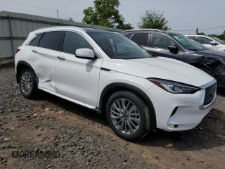 2024 Infiniti QX50 Luxe with VIN 3PCAJ5BB7RF115190, listed as a Copart auction lot 58425035 with 10,637 mi miles and Salvage title. Bid and sale history available at DreamBid. Image 4.