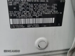 2014 Toyota RAV4 Limited with VIN 2T3DFREV2EW176558, listed as a Copart auction lot 56998885 with 180,202 mi miles and Salvage title. Bid and sale history available at DreamBid. Image 13.