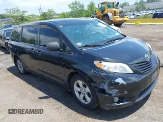 2014 Toyota Sienna L with VIN 5TDZK3DC4ES439956, listed as a IAAI auction lot 42546609 with 226,075 mi miles and . Bid and sale history available at DreamBid. Image 1.