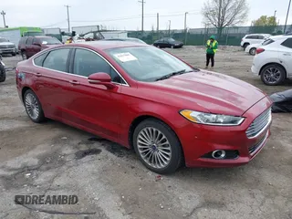 2013 Ford Fusion Titanium with VIN 3FA6P0K99DR174095, listed as a IAAI auction lot 42037806 with 81,514 mi miles. Bid and sale history available at carsss.com. Image 1.