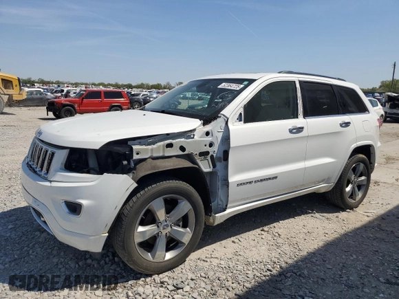 2014 Jeep Grand Cherokee Overland with VIN 1C4RJECG5EC519870, listed as a Copart auction lot 52364725 with 78,043 mi miles and Salvage Title. Bid and sale history available at carsss.com. Image 1.