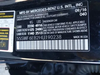 2017 Mercedes-Benz C 43 AMG with VIN 55SWF6EB2HU190238, listed as a IAAI auction lot 41022080 with 64,672 mi miles and . Bid and sale history available at DreamBid. Image 9.