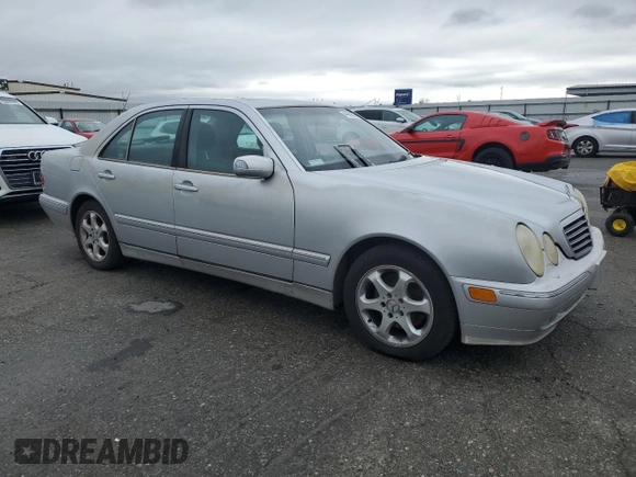 2002 Mercedes-Benz E-Class with VIN WDBJF65J02B446887, listed as a Copart auction lot 44057675 with 252,388 mi miles and Clean Title. Bid and sale history available at carsss.com. Image 4.