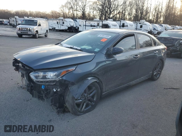 2021 Kia Forte GT-Line z VIN 3KPF34AD9ME351898, wystawiony jako Copart lot #87957335 z przebiegiem 57 633 mil mil oraz Szkoda całkowita • Salvage title. Historia ofert i sprzedaży dostępna na DreamBid. Obrazek 1.
