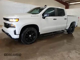 2020 Chevrolet Silverado 1500 Custom with VIN 3GCPWBEH0LG206037, listed as a Copart auction lot 50879765 with 85,867 mi miles and Clean Title. Bid and sale history available at carsss.com. Image 1.